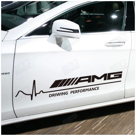 包邮汽车个性车贴 奔驰改装车门贴 AMG叶子板贴车身贴纸装饰贴纸