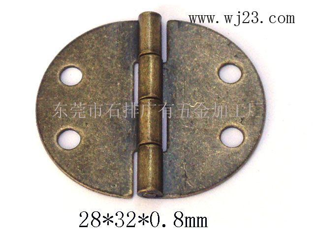 Wide range of manufacturers supply SPCC round green bronze small hinge wooden box hinge special hinge 28*32*0 8