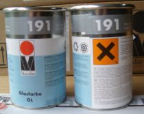 Germany MARABU Silk Screen Pad Printing Ink Glass Metal Ink GL191 Silver Includes 13% tax