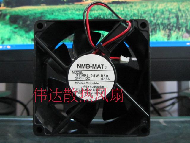 MNB 3110RL-05W-B50 8025 24V 24V 0 18A fan 