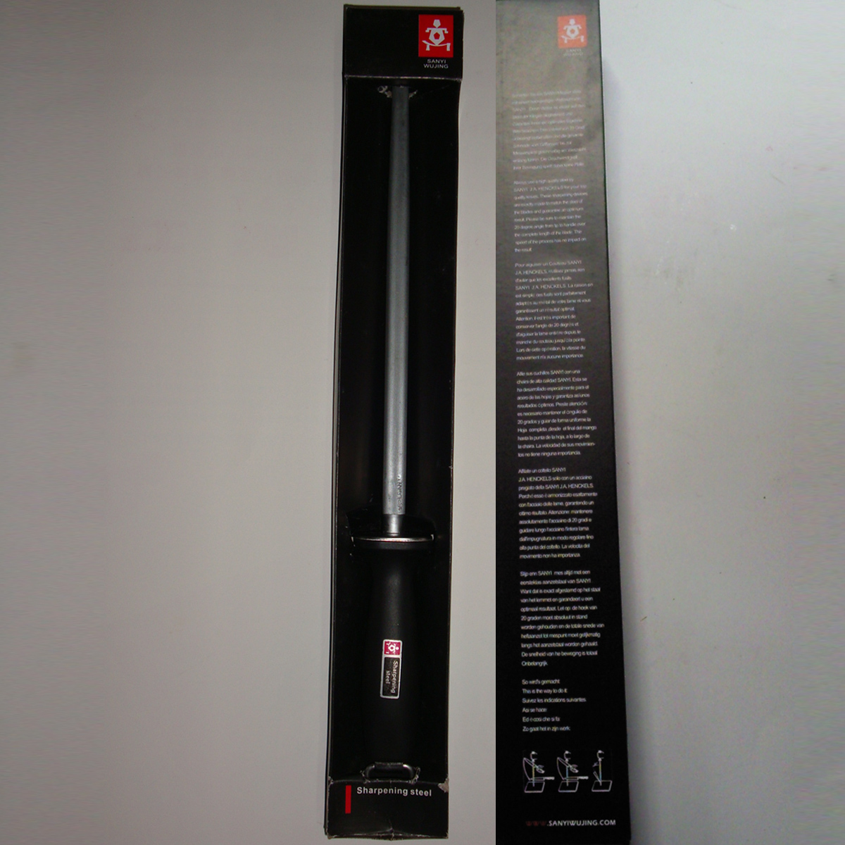 Germany T-16 alloy knife sharpening stick Professional slaughter knife sharpening stick Professional knife sharpening stick block knife stick