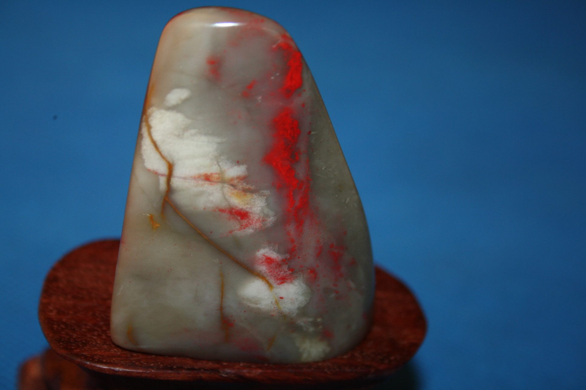 (National Stone Days) Old natural Changhua Stone Seal Material Natural STONE TEXT PLAY HANDLEBAR PIECES COLLECTION