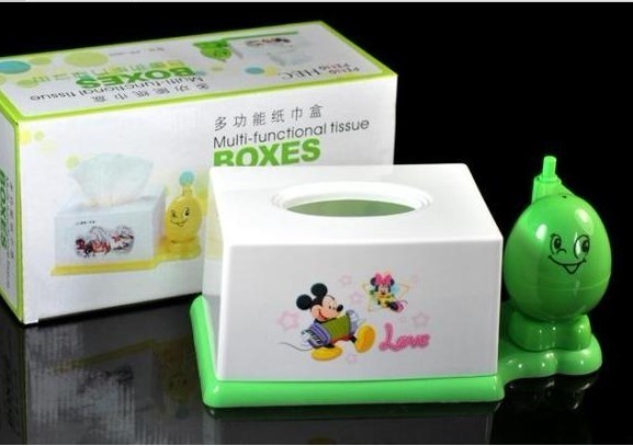 Square two-in-one multifunctional paper towel box automatic toothpick cylinder creative gift paper towel holder can print advertisement LOGO
