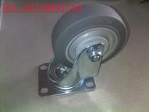 Caster universal wheel silent wheel 4 inch steering high wear-resistant rubber silent wheel Wheel diameter 100mm