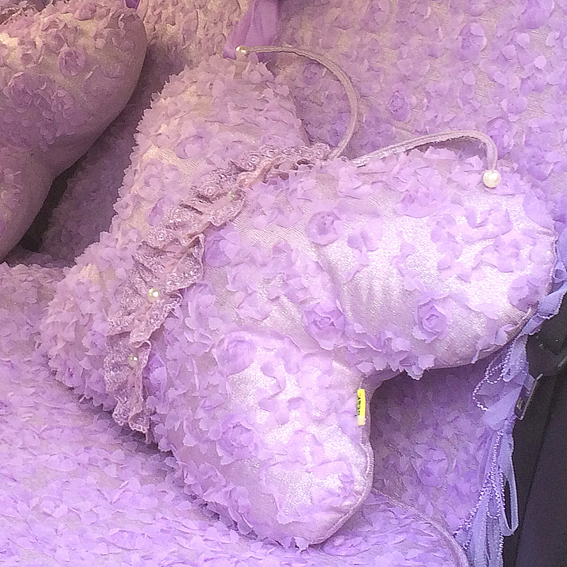 美美熊紫色靠垫车用座椅靠背垫卡通护腰汽车卡通抱枕腰垫抱枕靠枕