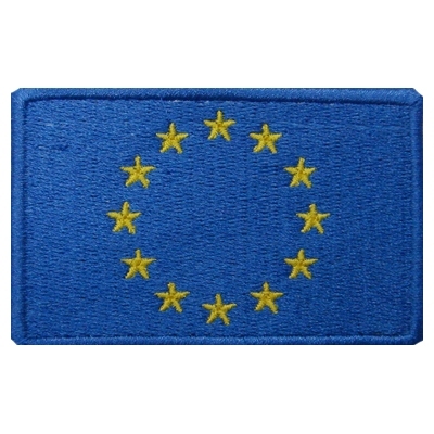 EU flag cloth stickers embroidered with embroidered label bookbinding for a magic sticker