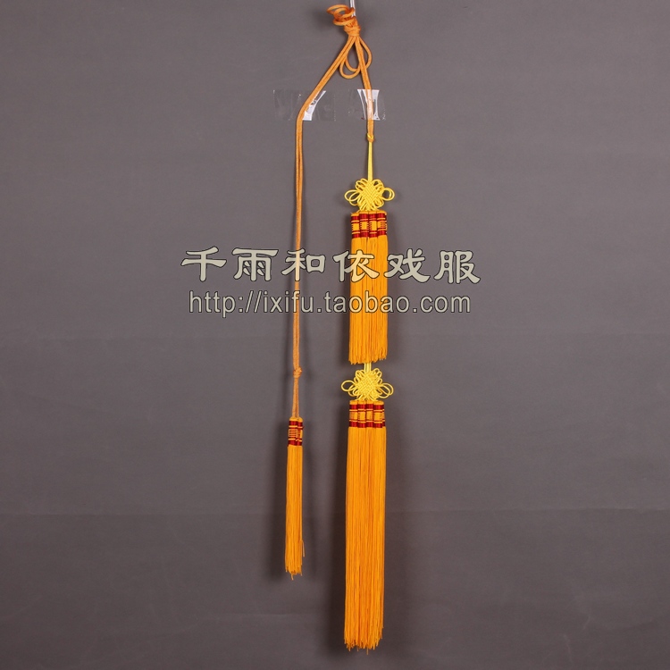 Small birth belt Peking Opera silk tapedance silk with belt double section double layer old denier old raw flower denier with silk band