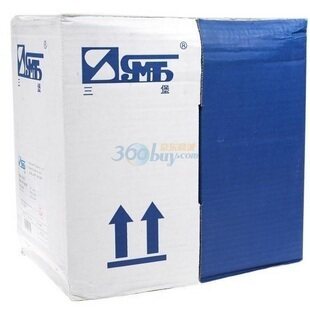 100 % original three - fort super five oxygen - free copper network line project special line meet 305 meters box fake ten