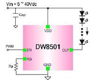 DW8501 LED constant current source chip circuit board PCB empty board energy-saving lamp eye protection lamp DIY