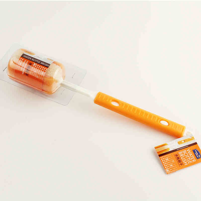 Music button sponge durable Cup brush milk bottle brush rotating long Cup brush ETM116 cleaning brush adjustable length