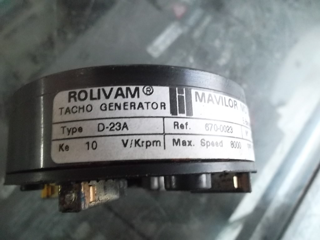 Rollivam imports DC speed-measuring generators Mavilor D-23A