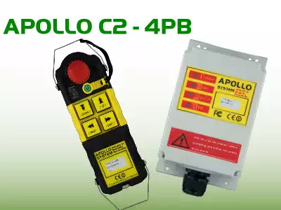 APOLLO APOLLO C2-4PB Taiwan Industrial Wireless Remote Control Four-Point Two-Speed Emergency Stop