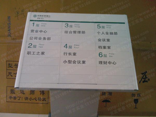 Bank of China Agricultural Bank Bent Floor Signs Mark (undertake a custom farm line VI System ID)