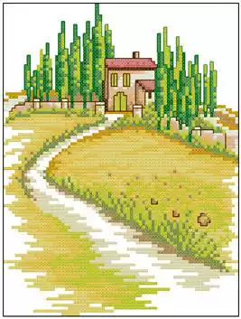 ●Hu Lili cross stitch●DMC kit Kasuga Trail with 3D 5D precision printing cloth
