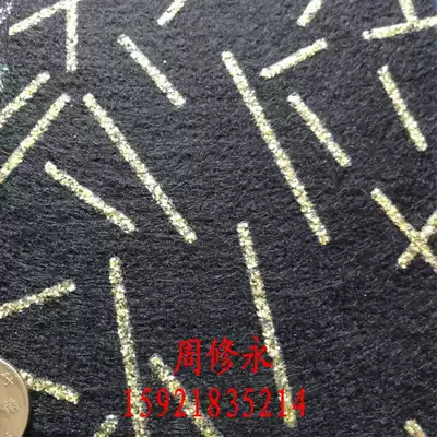 Polyester fiber sound-absorbing board environmental protection new fancy rain silk bronzing black gold factory direct sales and more concessions