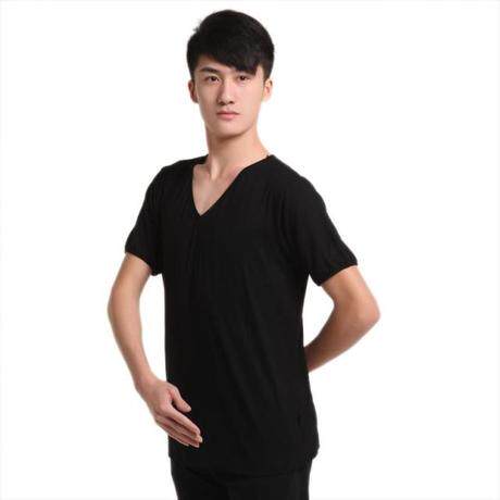 Red dance shoes men's ballet dance clothing practice clothes tights boys art test body short-sleeved tops adults