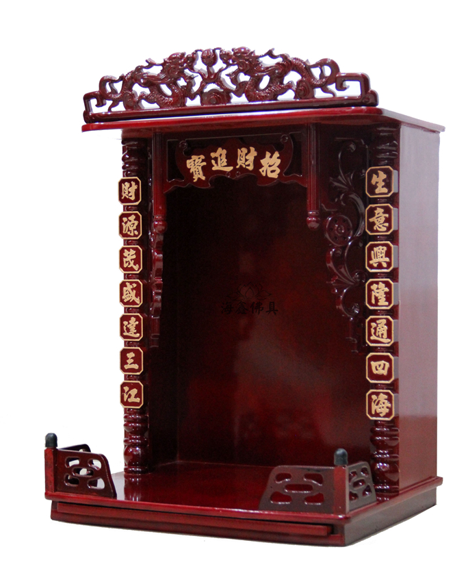 Sea Xin Buddha Buddha Hall Supplies Buddha niche for table hanging cupboard Hanging Niche with flat 37 37 40 48 48