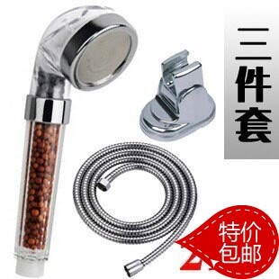 Shower Shower Suit Shower Shower SHOWER SET WITH NEGATIVE ION PRESSURIZED SHOWER HEAD 1 5 m PIPE SHOWER SEAT 