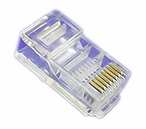 Key fly super 5 network crystal head Engineering crystal head 8 core 8P8C network cable head RJ45 crystal head