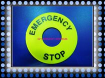 22 Button switch Emergency stop button Warning sign button Warning circle 40mm