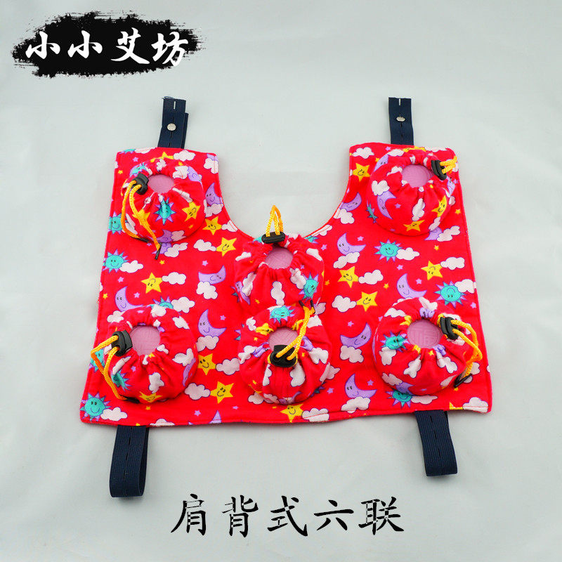 Wholesale shoulder and neck bag shawl warm moxibustion moxibustion bag 6 even portable moxibustion 6 boxes special bag moxibustion box cloth cover