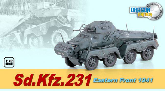 1:72 DRAGON Model 60599 German SK231 8 Wheel Armoured Vehicle