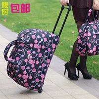 Xe đẩy vali vali công suất lớn nam và nữ xe đẩy túi du lịch túi xách tay hành lý túi chống nước túi du lịch vali kéo vải
