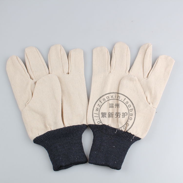 Twill Gloves Cotton Machinery Gloves Gardening Handling Protective Gloves Labor Gloves