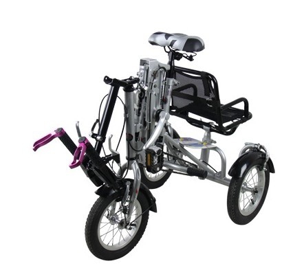 Factory direct sales 20 inch tricycle reclining car three-wheeled reclining car retractable folding car spot supply