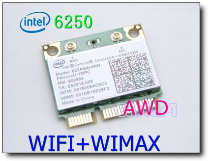 Original INTEL 6250 Advanced N WiMAX Universal 300M dual-band wireless network card Non-5350