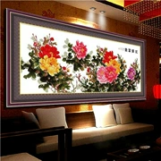 Cross stitch sáu feet Peony nở hoa mẫu đơn Stitch thêu 2019 hai mét phòng khách nhọn mới - Công cụ & phụ kiện Cross-stitch