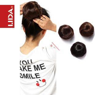 利达假发 发包 花苞头 假发包 丸子头 盘头假发 发包女 盘发发圈