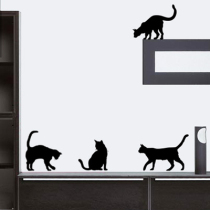 Living room Background wall sticker Fashion wall Sticker Cats Cartoon Restaurant ◆ Playing cats◆ Playing cats