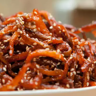 Spicy Sesame eel shred spicy mellow boutique seafood snacks special taste taste 200g