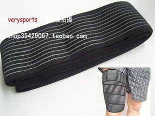Elastic bandage guard thighs black bandage binding thigh wound with legs and legs with outdoor