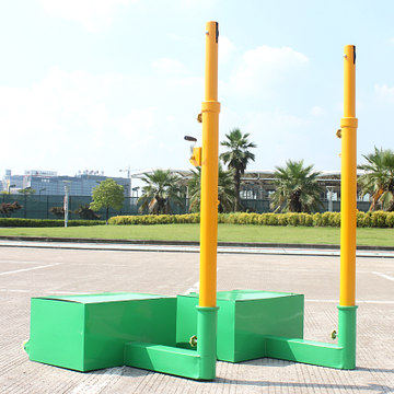 Mobile badminton column Three-use ball column mobile volleyball column training match tennis pillar ball holder rack-Taobao