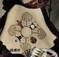 Cross stitch kit French DMC embroidery under Pilgrim linen under Cherry Tree