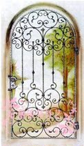 yx040 European style iron gate iron gate iron door villa door courtyard arch security door custom made
