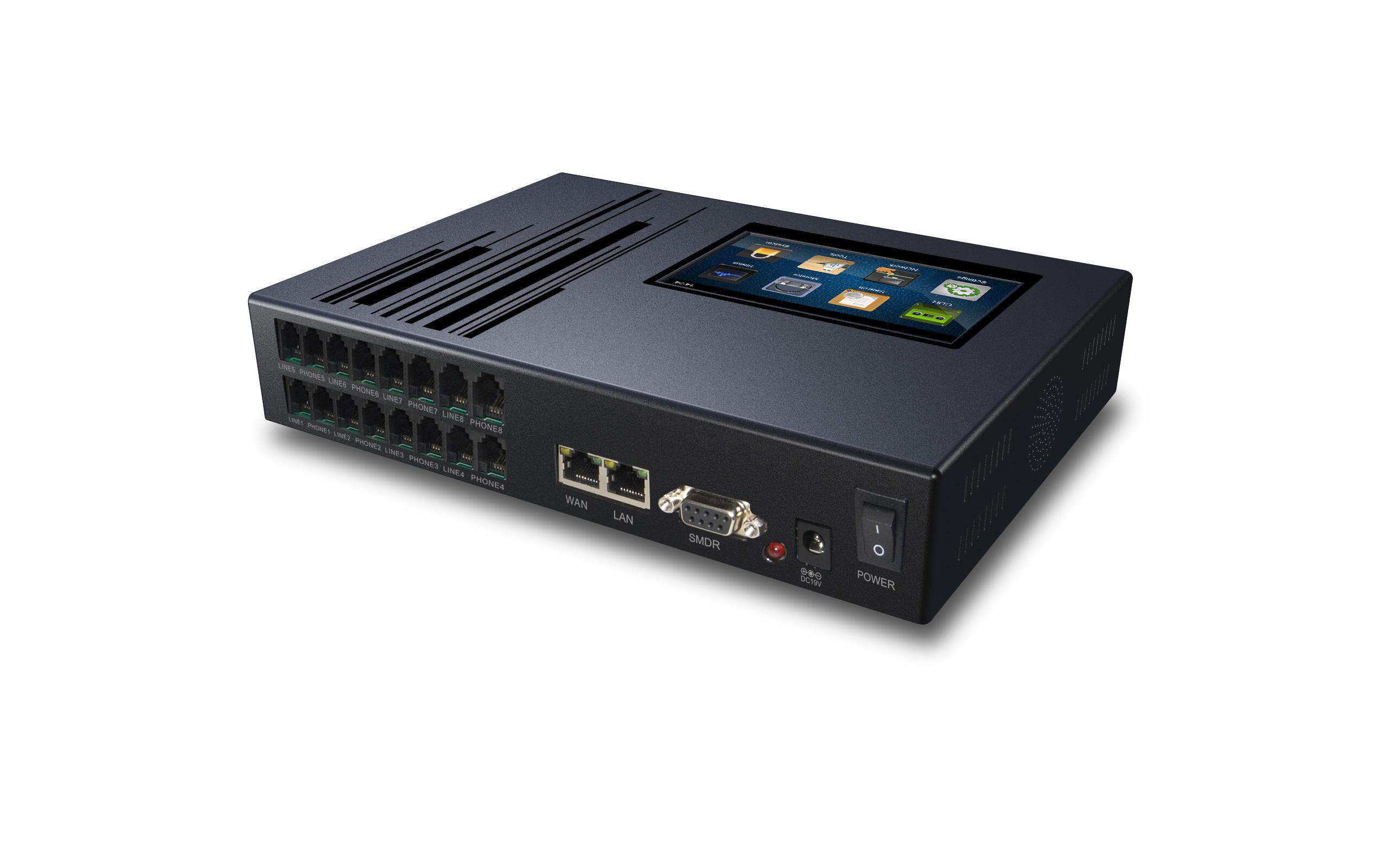 8-channel telephone recorder 8-channel telephone recording system with built-in 8G SD card with touch screen