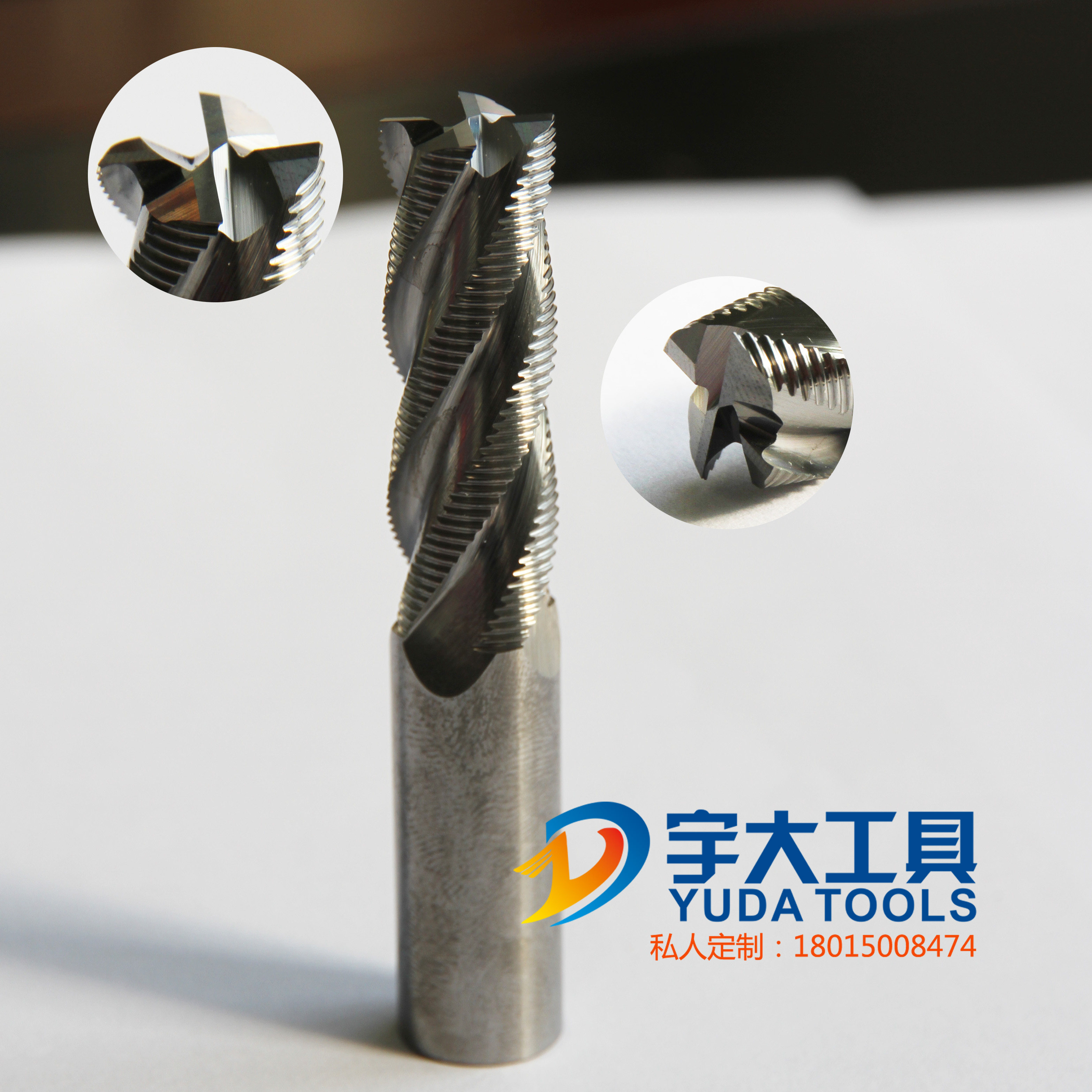 Custom cemented carbide coarse leather milling cutter set as tungsten steel corrugated milling cutter lengthened corn milling cutter tailor-made