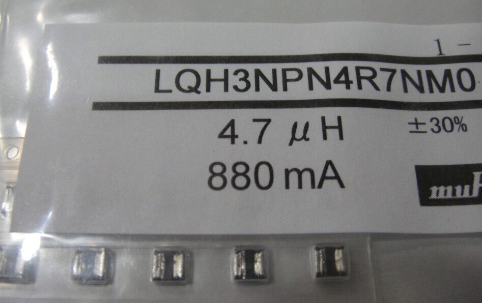 LQH3NPN4R7NMO LQH3NPN4R7NMO 4 7uH 880mA 1212 patch power inductance inductor monolayer coil
