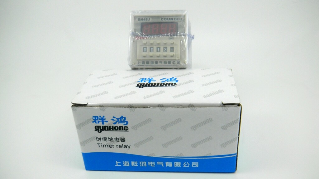 Shanghai Qunhong Electric Counter DH48J-8 AC DC24V