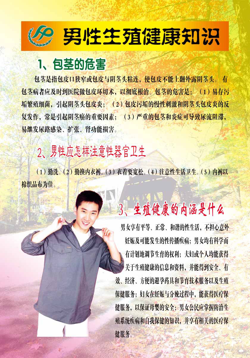 海报印制93素材健康展板305男性生殖健康