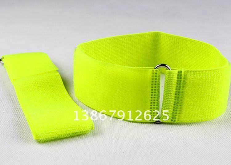 Duo 3-foot game elastic strap 2 people 3 foot tied leg with magic sticker yellow pair three-foot band