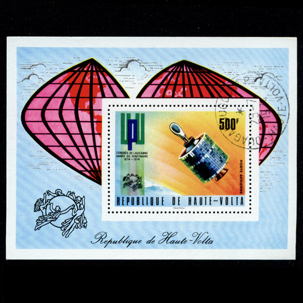 Foreign stamps 158 stamp sheetlet cover 1984 Post centenary