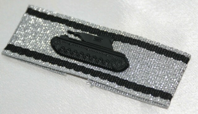 Original style German bomber Silver Tank destruction armband Battle honor armband