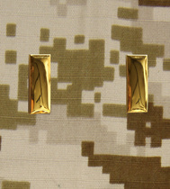 American metal badge American Second Lieutenant collar flower American collar flower