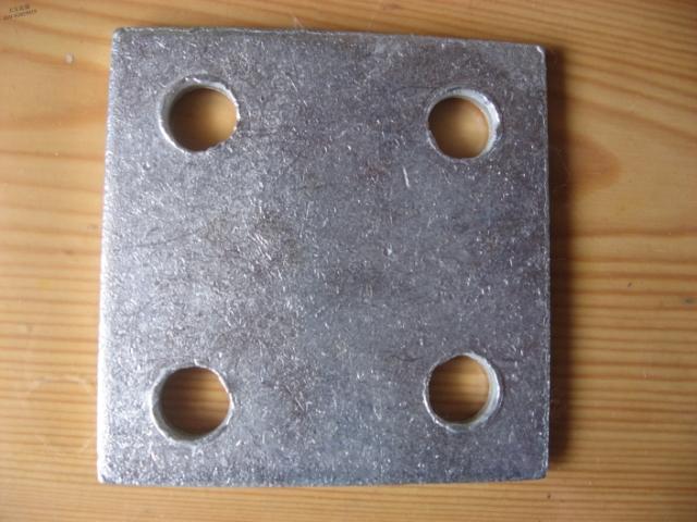 Embedded parts square iron plate steel plate thickened iron plate chemical anchor fixture 95*95*5MM