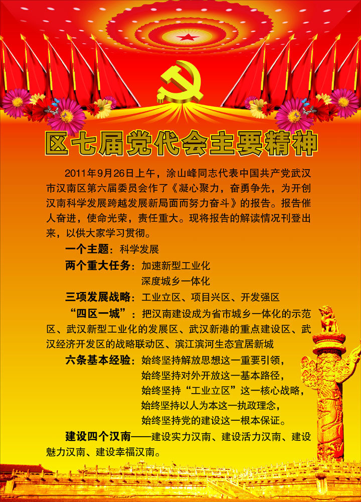 660海报印制展板素材112党代会主要精神