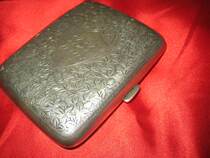 British sterling silver old cigarette case ③ (Western collection)